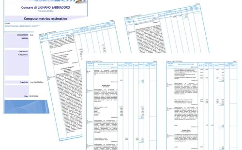 computo metrico per la ristrutturazione